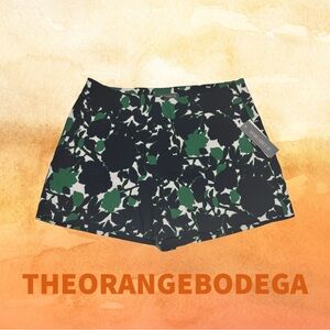 Margaret Floral Green/Navy Floral Shorts Size XL